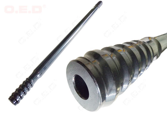 Carbon Steel Drifter Threaded Drill Rod , R25 R28 Precision Ground Drill Rod